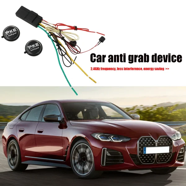 Inteligentny alarm samochodowy z immobilizerem i bezprzewodową funkcją automatycznego czujnika - 12V system zabezpieczający przed kradzieżą o promieniu 8 metrów