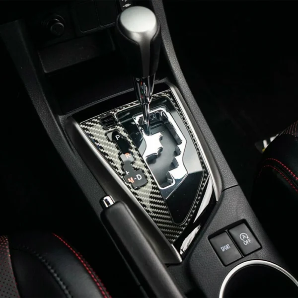 Osłona panelu zmiany biegów z włókna węglowego Toyota Corolla Levin 2014-2018 - Akcesoria do wnętrza samochodu klasy premium: