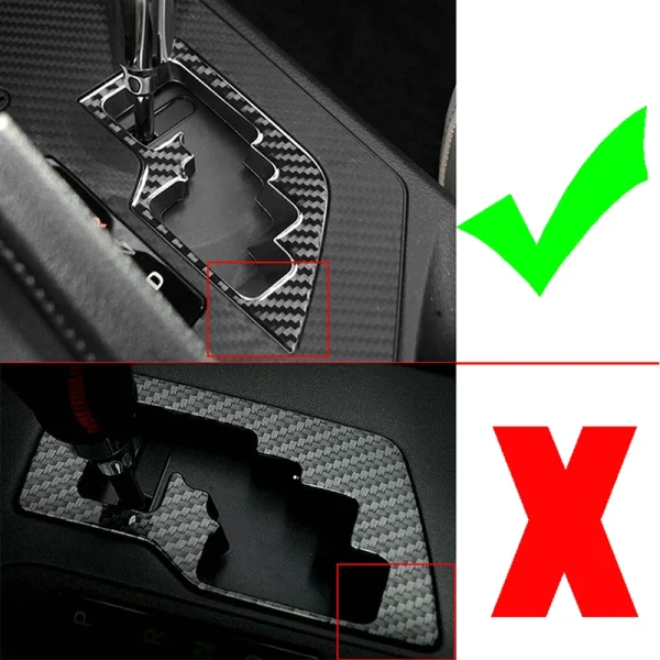Osłona panelu dźwigni zmiany biegów POSSBAY Carbon Black do Toyoty RAV4 2013-2018 – Ochrona Premium
