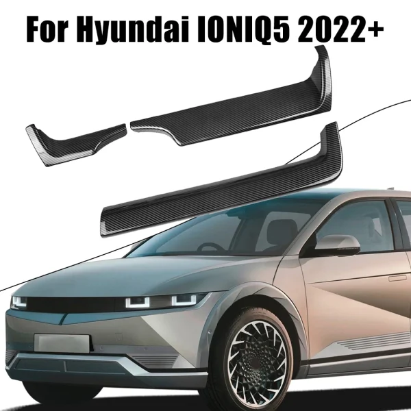 Osłona deski rozdzielczej z włókna węglowego ABS do Hyundai IONIQ 5 (2022+) – wykończenie panelu wylotu powietrza w środkowej części