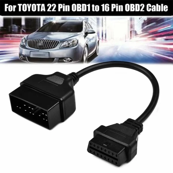 Kabel przejściowy OBD1 do OBD2 22 pin do skanera diagnostycznego TOYOTA