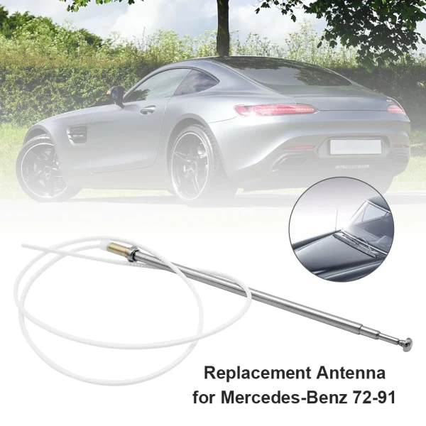 Stalowy maszt antenowy FM AM do Mercedesa-Benz W124 W126 W201