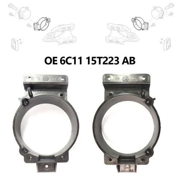 Osłony przednich świateł przeciwmgielnych do samochodu Ford Transit 2006-2014 - wytrzymałe osłony ochronne ABS