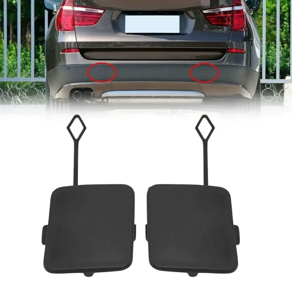 Osłona tylnego zderzaka na hak holowniczy do BMW X3 F25 (2011-2014) - premium PVC