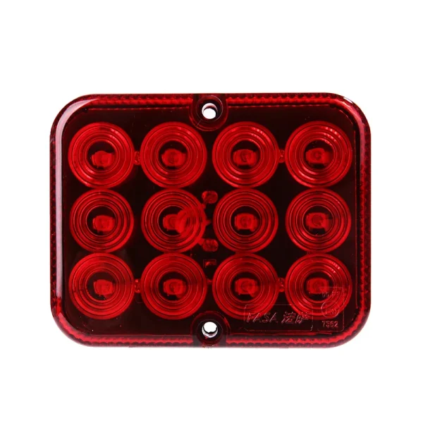 Jasna, wodoodporna lampa przeciwmgielna LED 12 V 2,4 W do samochodów ciężarowych i przyczep.