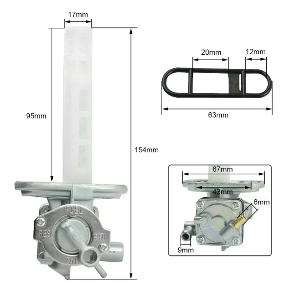 Zawór wlotu paliwa do Suzuki GSXR1100, GSXR600W, GSXR750 – jakość OEM, idealne dopasowanie