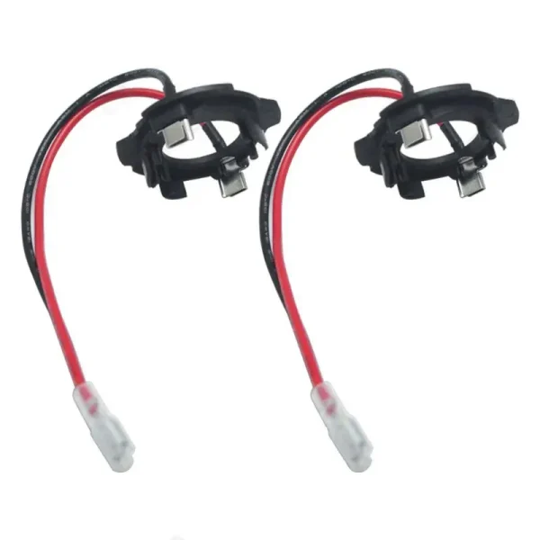 Adapter do żarówki reflektorowej LED – zestaw 2 szt. do VW Jetta, Golf 5, Old Sagitar | Konwerter gniazda H7 LED
