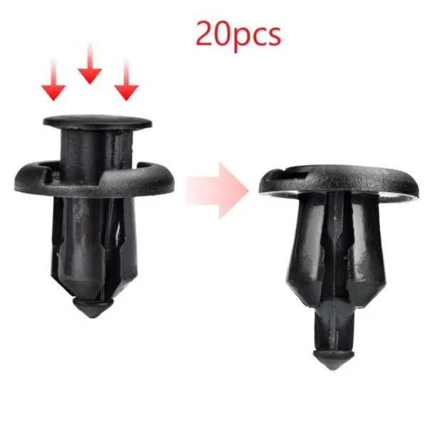 Zaczepy montażowe zderzaka do Hondy Accord, Civic, Acura TSX i innych - 20 szt., otwór 10 mm