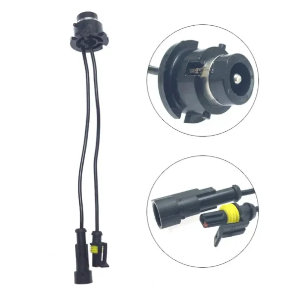 Adapter gniazda żarówki HID – 2 szt. trwałego konwertera gniazda żarówki D2S/D4S z miedzianym okablowaniem