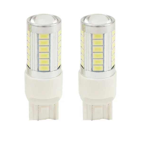 Wysokowydajne żarówki LED T20 7443 7440 5630 33SMD – jasne światła postojowe, wewnętrzne i sygnalizacyjne (2 szt.)