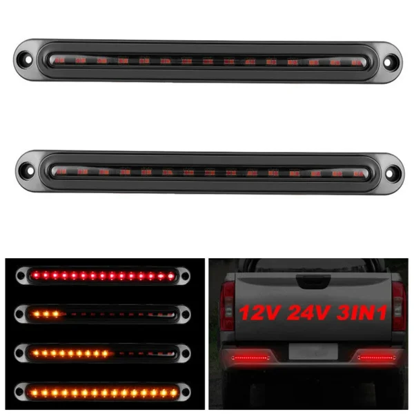 9,7-calowe światło stopu LED do przyczepy, kierunkowskaz, światło hamowania, tylne - 2 szt. akcesoriów samochodowych DRL