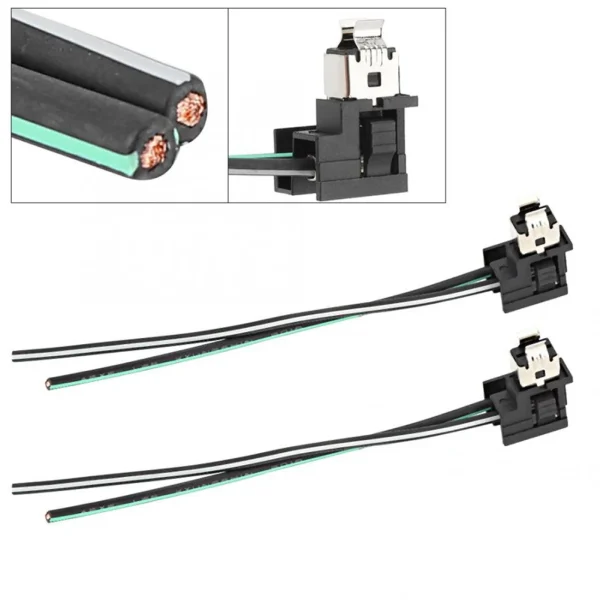 Adapter do podłączenia przewodu gniazda żarówki halogenowej samochodowej do wymiany żarówki H1 H3 – zestaw 2 szt.