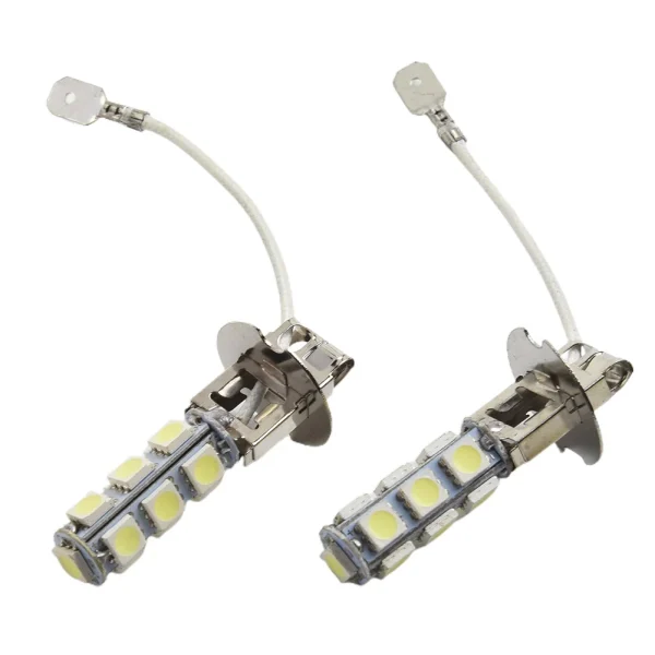 Superjasne 2 szt. żarówek H3 6V LED do reflektorów samochodowych i przeciwmgielnych – 6500K, białe światło zapewniające lepszą widoczność
