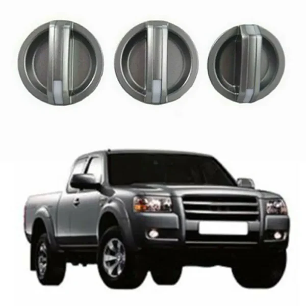 Pokrętła do sterowania wentylatorem nagrzewnicy Ford Ranger PJ/PK i Mazda BT-50 UN 2006-11 - zestaw 3 szt.