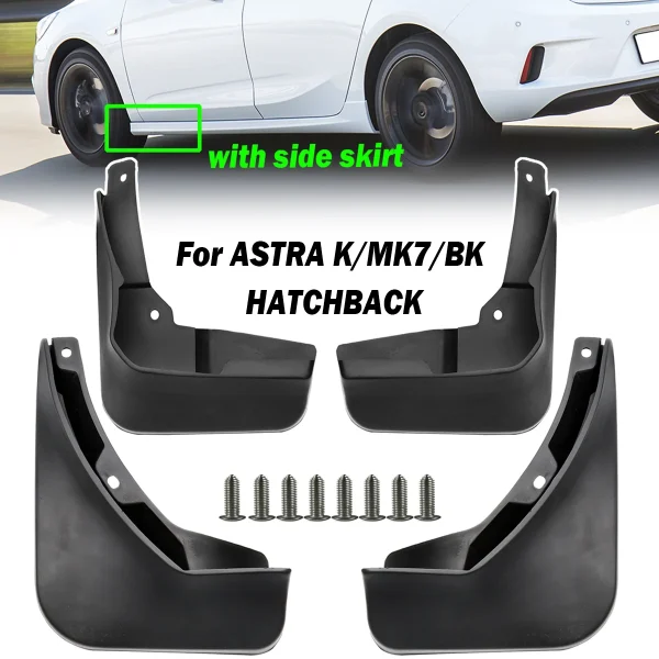 Chlapacze XUKEY Deluxe do OPEL Astra K MK7 BK RS RSV OPC VXR GSI 2015-2021 - błotniki przednie i tylne