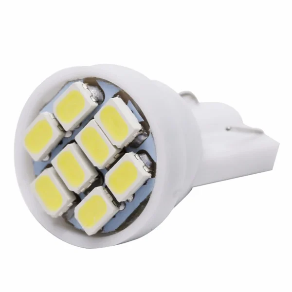 Wysokiej jakości światła samochodowe LED – zestaw T10 1206 8SMD do deski rozdzielczej i tylnych świateł migających w stylu F1