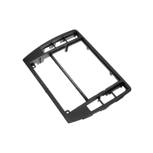 VW-Passat B5, panel ozdobny konsoli środkowej deski rozdzielczej – czarny plastik ABS (2001-2005)