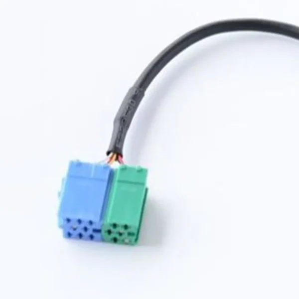 Kabel akcesoryjny Bluetooth do modułu stereo Porsche Becker – 25,8 cm, czarna obudowa, porty 8- i 6-pinowe