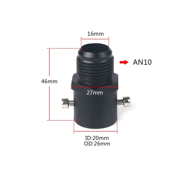 Adapter montażowy wentylatora do Hondy Civic i Acury RSX TSX K20 K24 | 19 mm AN10 Otwory wentylacyjne pokrywy zaworów