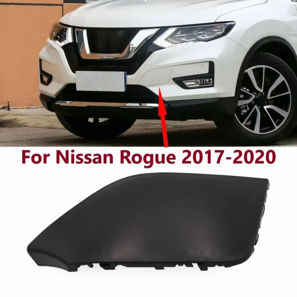 Osłona holownicza przedniego zderzaka Nissana Rogue 2017-2020 – lekka, wykonana z tworzywa ABS, łatwa w wymianie