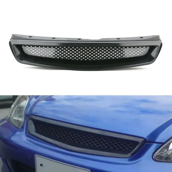 Siatkowa osłona zderzaka maski przedniej o wysokiej wydajności do modeli Honda Civic EK CX DX EX HX LX Type R z lat 1999-2000