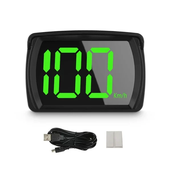 Cyfrowy prędkościomierz samochodowy HUD z wyświetlaczem Head Up i 2,8-calową diodą LED do samochodów osobowych, ciężarowych i SUV-ów (zasilanie USB)