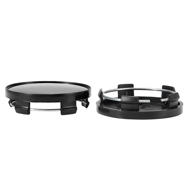 Osłony na koła samochodowe - 4 szt., czarne, 59 mm, plastikowe, ABS, dodające stylu