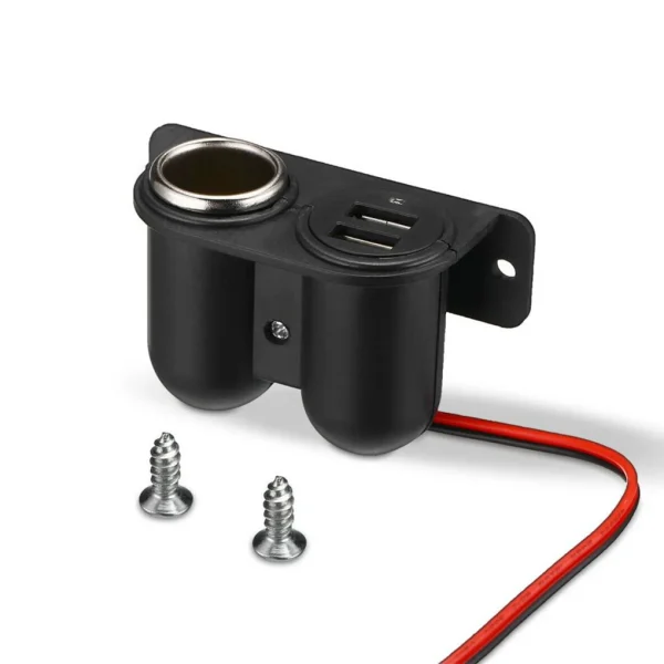 Podwójny adapter ładowarki USB BoFaCarry z gniazdem zapalniczki samochodowej