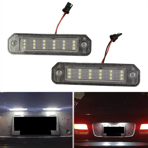 Wysokiej jakości 2 sztuki białych lampek LED do tablicy rejestracyjnej do Land Rover Discovery 4 i Range Rover Sport
