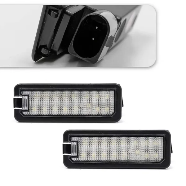2szt. oświetlenia tablicy rejestracyjnej LED VW GTi Golf MK4 MK5 MK6 MK7 Passat EOS Scirocco - kompatybilne z Canbus