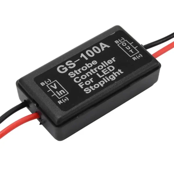 Sterownik migacza świateł stopu LED GS-100A zwiększający bezpieczeństwo pojazdu