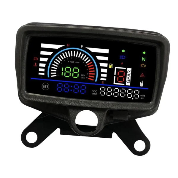 Cyfrowy prędkościomierz LCD do motocykli CG125-CG150 – wielofunkcyjny wskaźnik prędkości, obrotów i kierunkowskazów