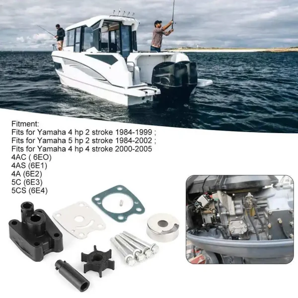 Zestaw wirnika pompy wodnej do silnika zaburtowego Yamaha – zestaw naprawczy do silnika 4HP 5 2-suwowego, 6E0-W0078-A2