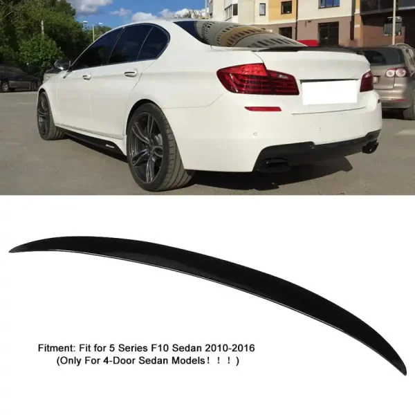 Czarna, błyszcząca listwa na klapę bagażnika do BMW serii 5 F10 (2010-2016) – ulepszenie w stylu M Performance