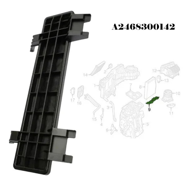 Pokrywa filtra powietrza do Mercedesa GLA X156 A2468300142 – akcesorium samochodowe Plug and Play