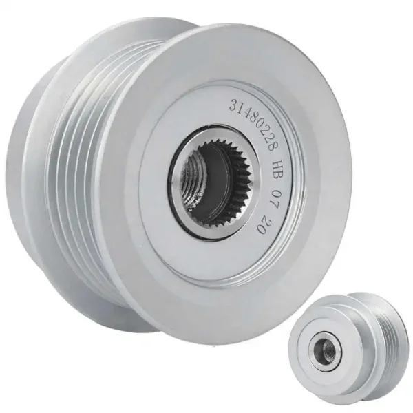 Koło pasowe alternatora 31480228 do V40 V60 V70 V90 S60 S80 S90 XC60 XC90 2.0T - prawy element silnika